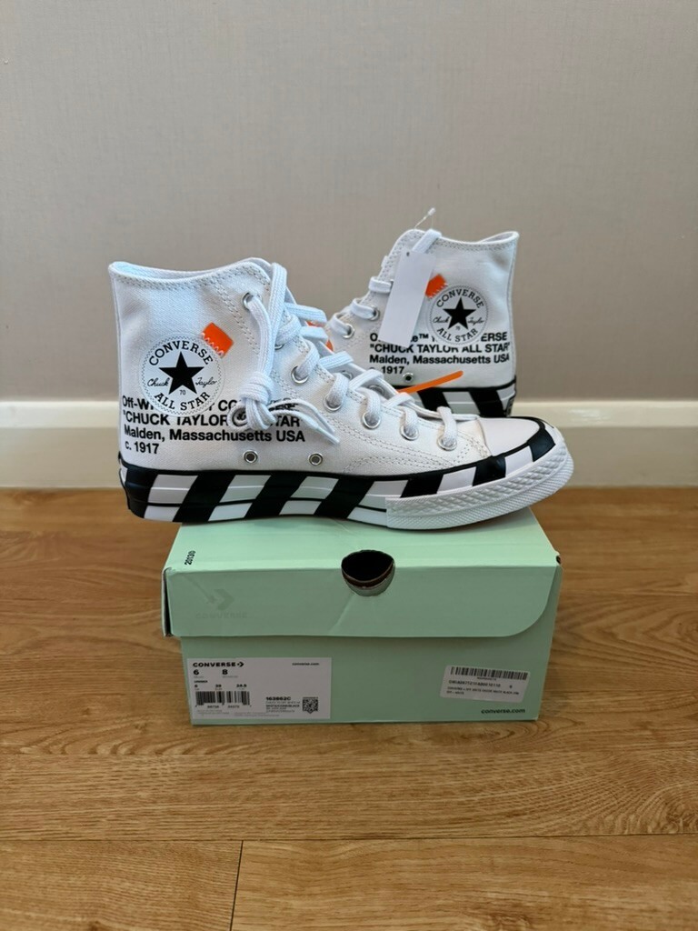 OFF WHITE X NIKE Converse x Off White Virgil Abloh Chuck Taylor All Star 70 Ciao UK 6 US 6 EU 39