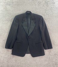 Mani Giorgrio Aarmani Tuxedo Jacket 38 R Black Wool Formal Luxury Designer Italy