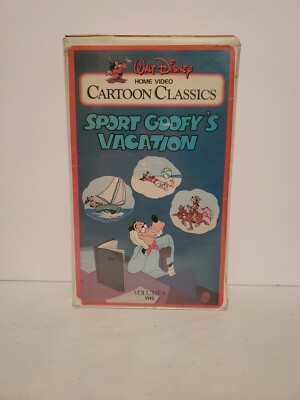 DISNEY'S CARTOON CLASSICS VOL 8, SPORT GOOFYS VACATION (VHS 1984 178VS) ORIGINAL