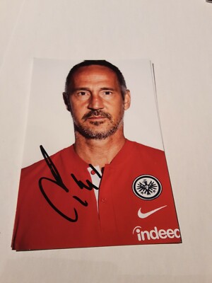Signiertes Foto Adi Hütter Eintracht Frankfurt NEU 