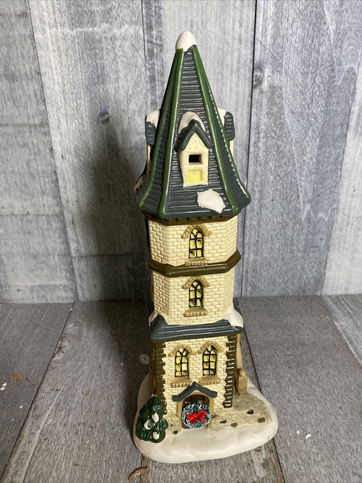 St. Nicholas Square Village Collection CLOCK TOWER Christmas 1998 Kohls
