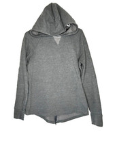 The North Face Women Size S Gray Hooded Cotton Blend Pullover