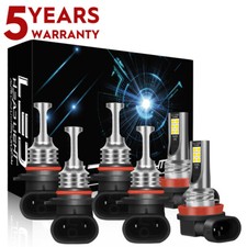 For Honda Civic 2006-2015 Combo 6000k Led Headlight Highlowfog Light Bulbs Kit