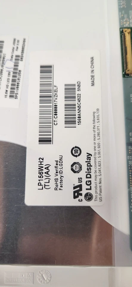 Toshiba Satellite L655 15.6" Pantalla LCD Brillante LP156WH2(TL)(AA) 1366x768 40 Pines Foto 2 de 3