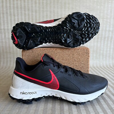 Nike Mens React Infinity Pro Golf Shoes CT6620-002 Black Crimson Sail Size 8.5