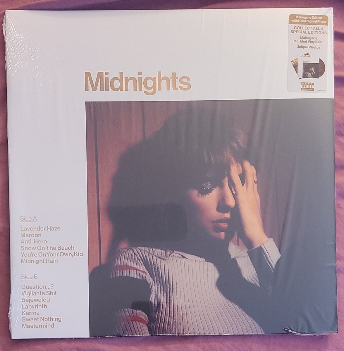 Taylor Midnights Mahogany サインハートアートカード入り Taylor Swift Midnights Mahogany CD Signed with Heart | eBay