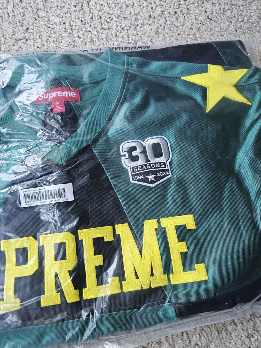 Size XL Supreme Star Football Jersey Green FW24 | eBay Size XL Supreme Star Football Jersey Green FW24 | eBay