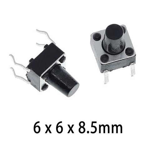 6x6mm Momentary Tactile Tact Push Button Switch 4.3mm~15mm 4Pin Through Hole x10 - Picture 11 of 19