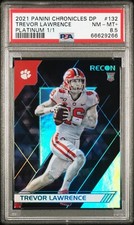PSA 8.5 2021 Panini Chronicles Draft Picks Rookie Trevor Lawrence Platinum 1/1