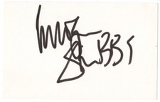 Imogen Stubbs Signed Index Card / Autographed Actress Sense and Sensibility