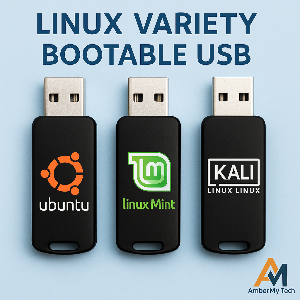 Lot of 3 Bootable USB Drives – Ubuntu, Linux Mint & Kali Linux | FREE ...