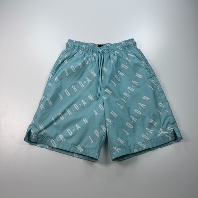 Nike Air Jordan Pool Side Shorts Mens Small Blue Lined Lightweight Stretch