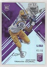 2017 Panini Elite Draft Picks Aspirations Purple 45/99 Travin Dural #187 01wi