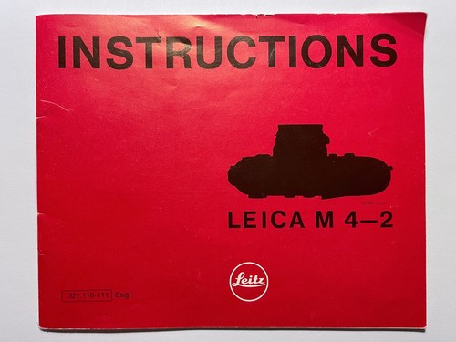 Leica  M4-2 Instructions, English