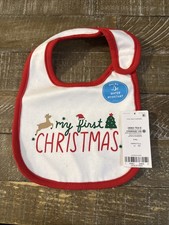 Carters Christmas Baby Bib