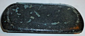Rare Antique Early 1900s Metal Eyeglass Case No Glasses Velvet Lined worn