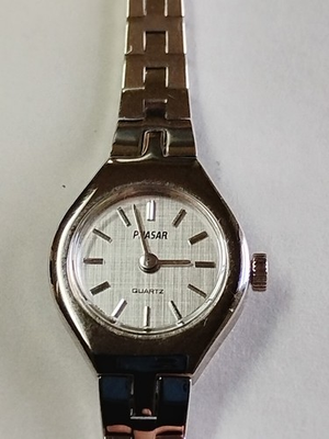 #ad Pulsar Watch Womens 16mm Silver Tone Dress Vintage New Battery 7.5quot; $12.79