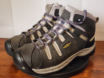 KEEN Women s Flint II Mid WP 1025242M Steel Toe Boots Shoes Size 9 M Gray