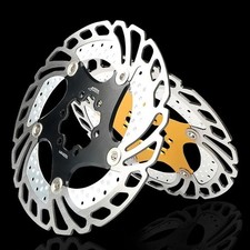 1pcs 140/160/180/203mm DH MTB Bici Raffreddamento Rotori Freno 180mm Down Hill Galleggiante