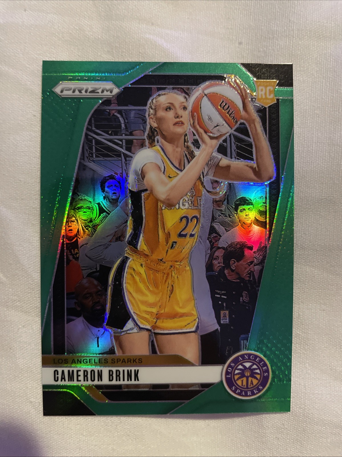 Cameron Brink 2024 Panini Prizm WNBA Green Rookie RC #127 Los Angeles Sparks