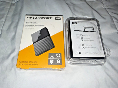 Western Digital WD My Passport 1TB External Portable Storage USB 3.0 Hard Drive
