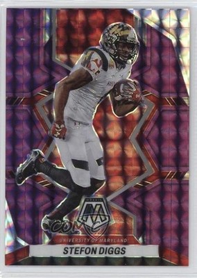 2023 Panini Mosaic Draft Picks Purple Mosaic Prizm 39/49 Stefon Diggs #85 3hd