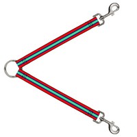 Dog Leash Splitter Stripes Red/Blue/Green (Us Import)