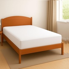 Luxury Egyptian Cotton Twin XL Fitted Sheet 400 TC 15 Inch Deep Pocket White