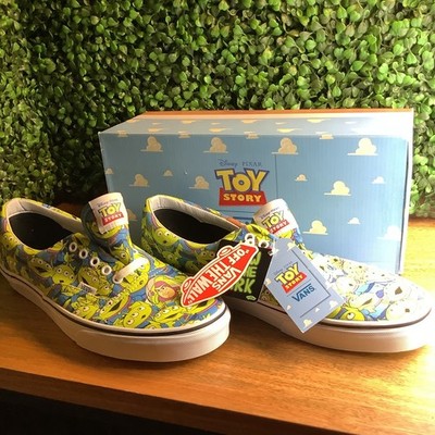 VANS x Disney Pixar Toy Story Era Alien Glow Sneakers Blue Men's US 12