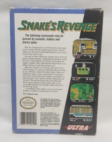 Snake's Revenge (Nintendo, NES, 1990) W/ Box + Manual Authentic Tested Working