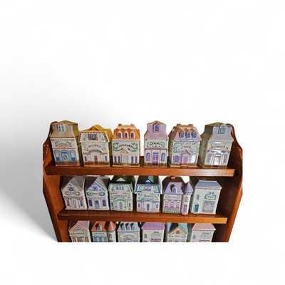 1989 Lenox Spice Village SET 24 Jars Fine Porcelain Complete With