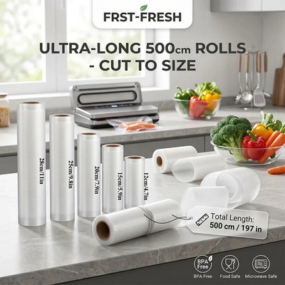 Vacuum Sealing for food Wrap - Suitable for Fresh Meats, Seafood, And Vegetables
