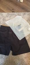 ESSENTIALS Fear of God Men's Black Fleece athletic shorts, size medium