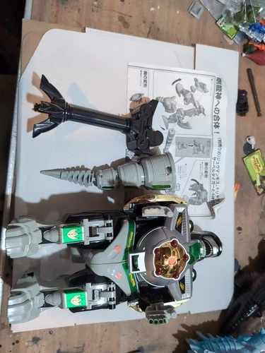 BANDAI MIGHTY MORPHIN' POWER RANGERS - 1993 Green Dragonzord Vintage