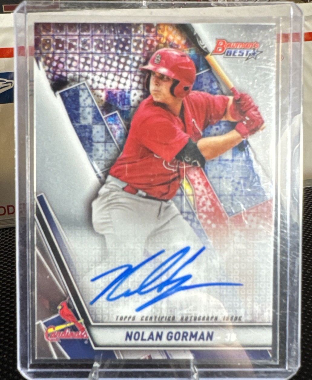 2019 Bowman's Best - Autographs Nolan Gorman #B19-NG (AU, RC)