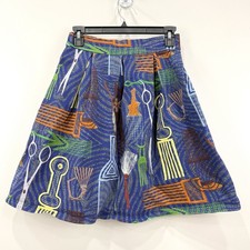 Stella Jean Skirt Girls 14 Artsy Art To Wear Novelty Scissors Made In Italy