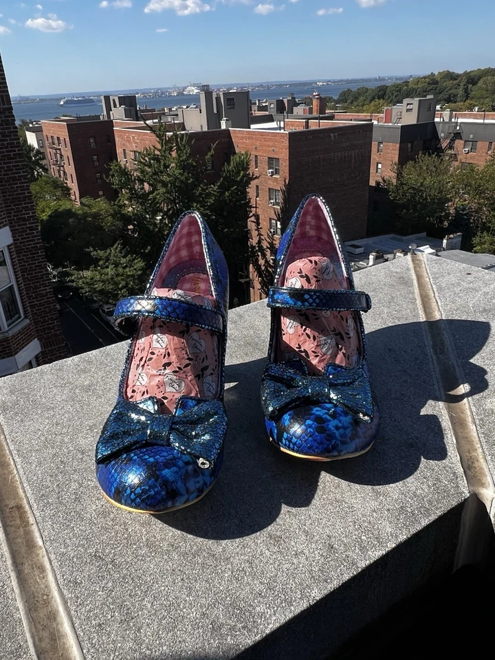 Zapatos de salón Never WornIrregular Choice para mujer piel de serpiente azul talla EU42 o US 11 Foto 3 de 4