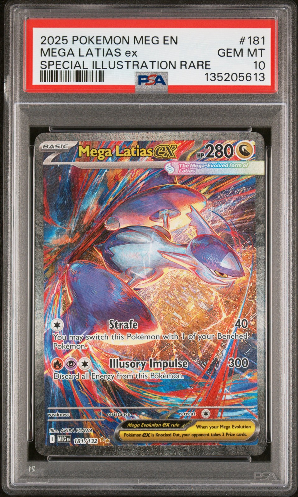 2025 POKEMON MEG EN-MEGA EVOLUTION #181 MEGA LATIAS EX PSA 10