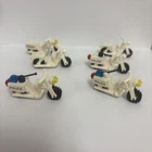 Lego Police Motorcycle replacement for Police Station  Bike Only Parts Lot Of 6