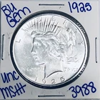 1925 BU UNCIRCULATED SILVER PEACE DOLLAR AUTHENTIC U.S. MINT FREE SHIPPING 3988