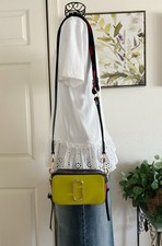 Marc Jacobs Snapshot Leather Crossbody Bag Evening Primrose Multi