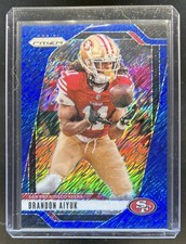 2024 Panini Prizm Brandon Aiyuk Blue Shimmer #/25 49ers