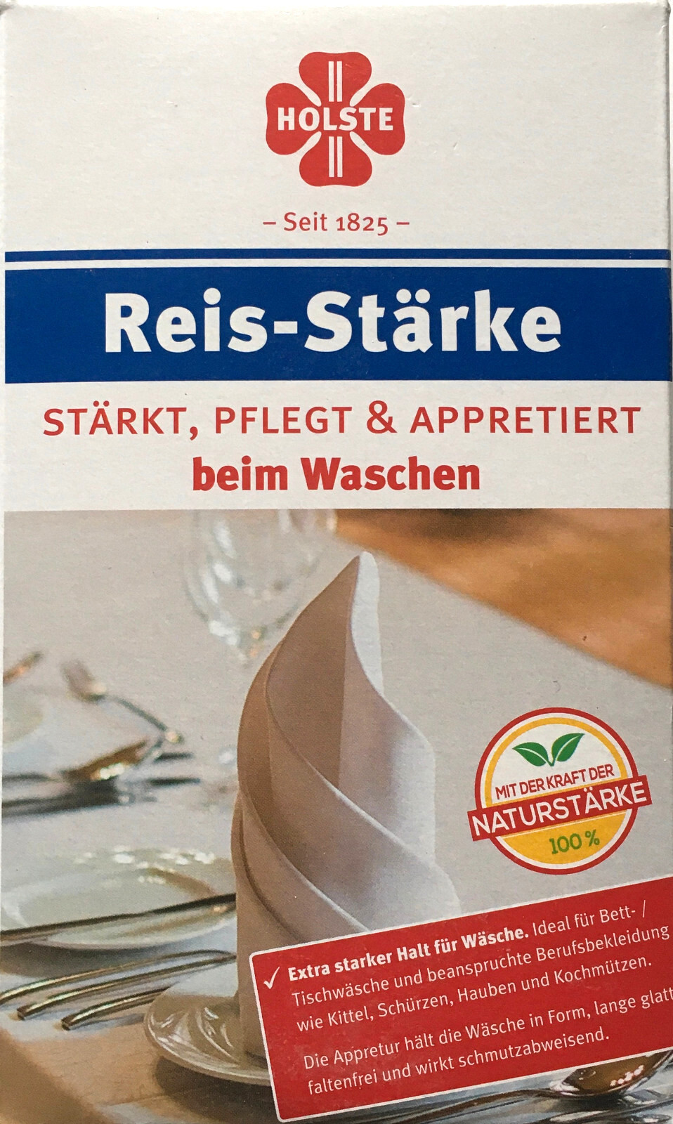 Holste Reisstärke, stärkt & pflegt beim Waschen 250 g
