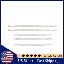 5)Universal Automotive Ground Strap 3x10"+2x13" Braided Tinned Copper Cable