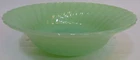 Vintage Anchor Hocking Fire King Jadeite Swirl Shell 8.5" Serving Bowl Dish 1940