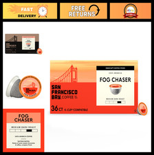 Medium-Dark Roast Coffee Pods, Fog Chaser Flavor, 36 Count, Single-Serve K-Cups