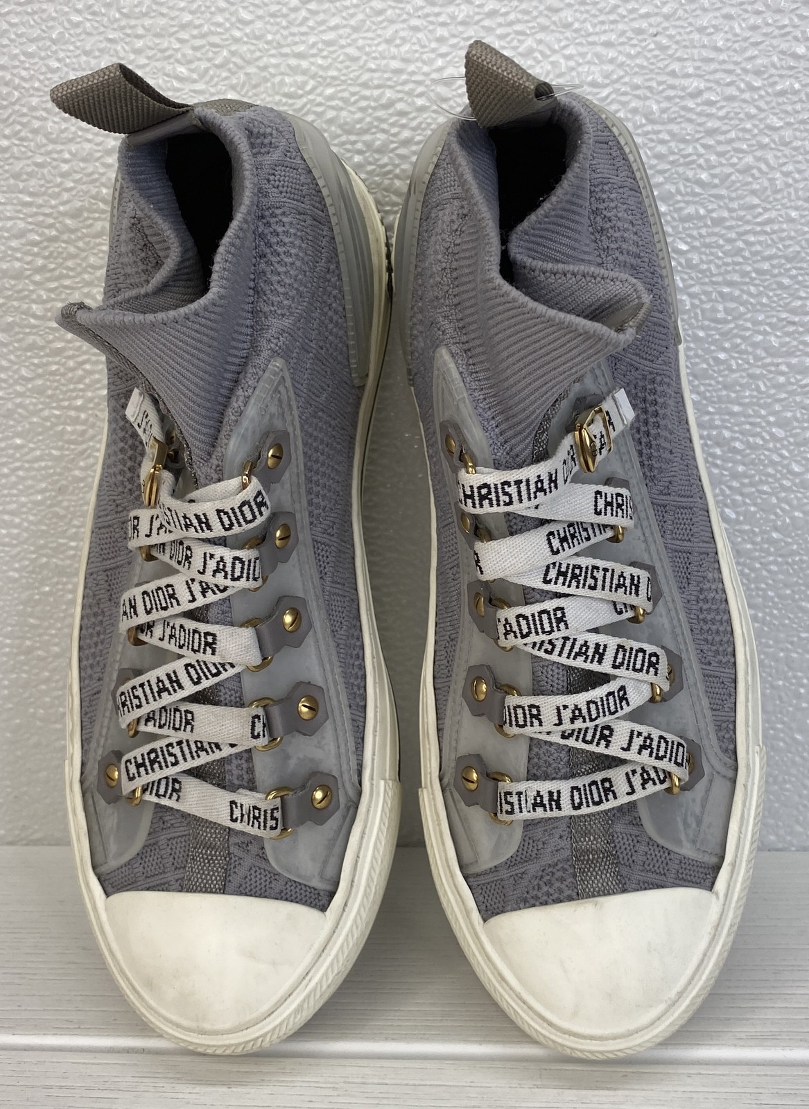 Dior Walk'N'Dior Cloth Trainers Womens Size 5.5 Blue Canvas Sneakers *PREOWNED* thumbnail 4