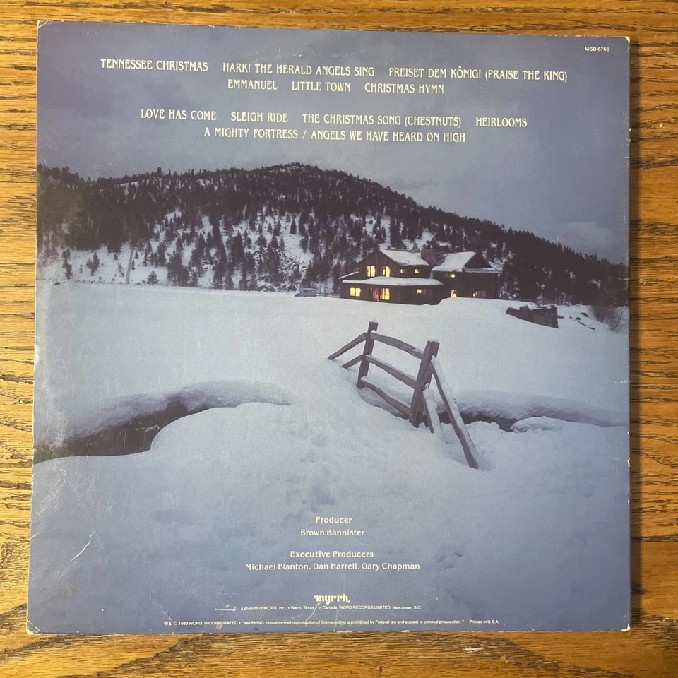 Amy Grant / A Christmas Album LP Myrrh 1st USA Press + Inner GF Xian Holiday EX! - Image 4 of 4