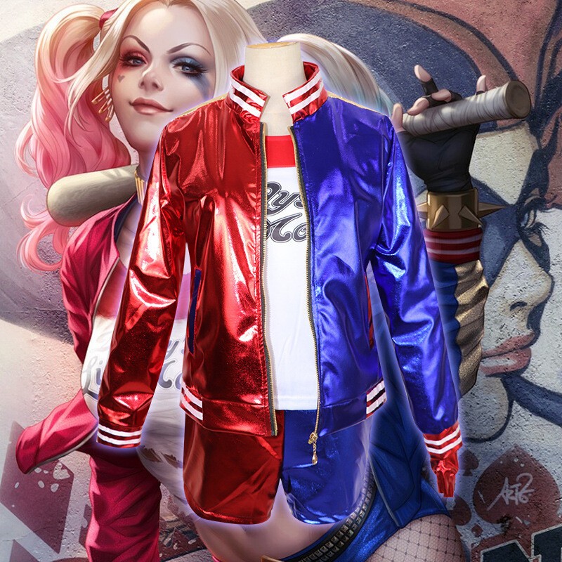 Girl Kids Harley Quinn Suicide Squad Halloween Costume Cosplay Outfit Suit Dress
