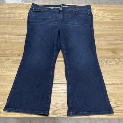 Torrid Crop Sky High Boot Super Soft High-Rise Jeans Womens 24 Dark Wash Stretch